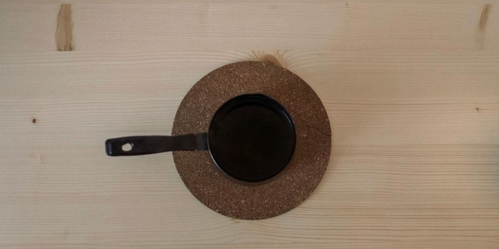 brown wooden round table decor