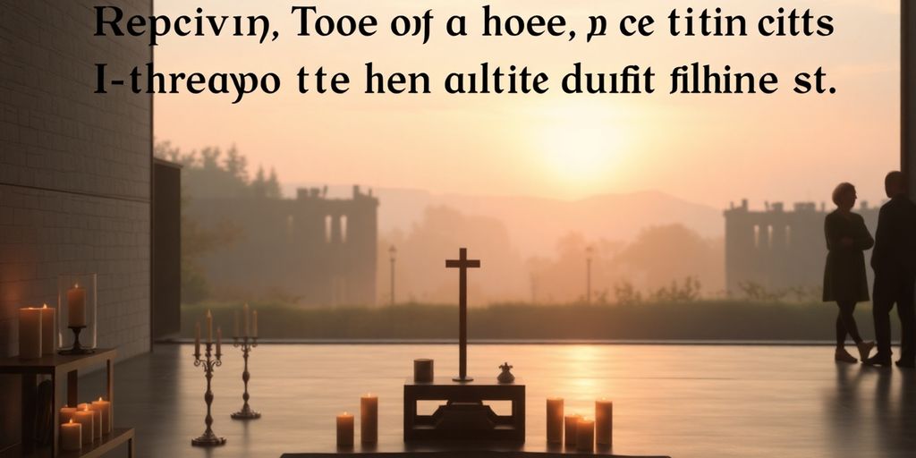 Silhouettes in a peaceful, candlelit prayer setting.