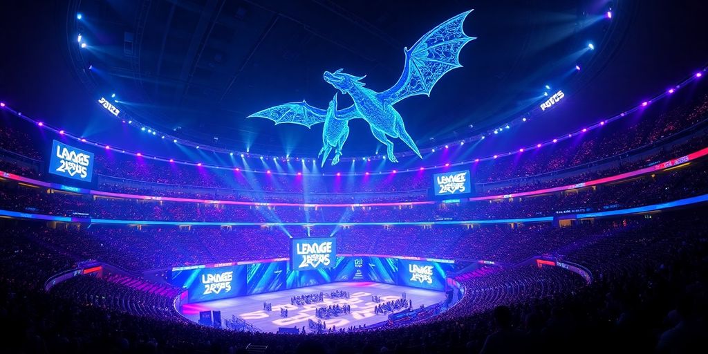 League of Legends Worlds 2025 championship stadium.