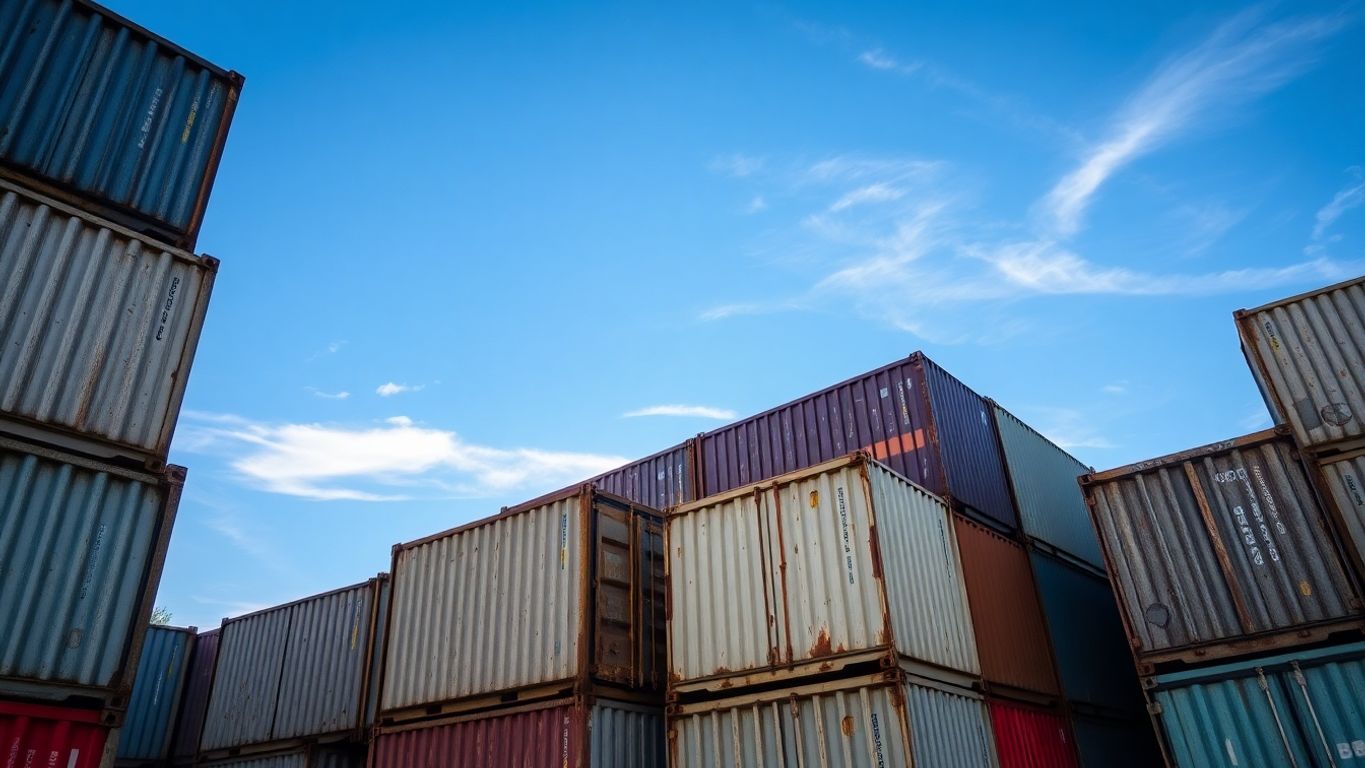 Steel containers, sturdy, long-lasting, industrial.