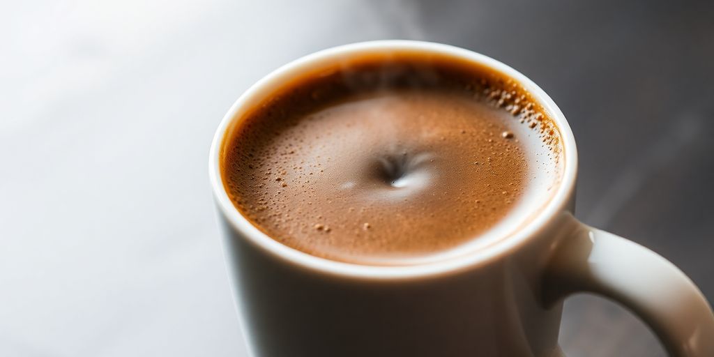Rich espresso with crema in a glass cup.