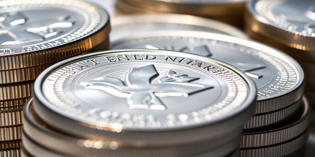 Collection de pièces en argent neuf, brillant