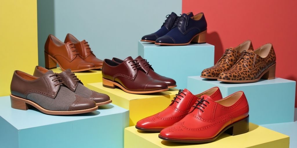 Vielfältige Schuhe von Deichmann in verschiedenen Farben.