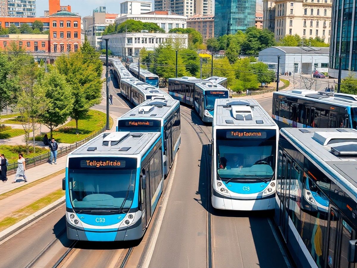 Transport public modern în România.