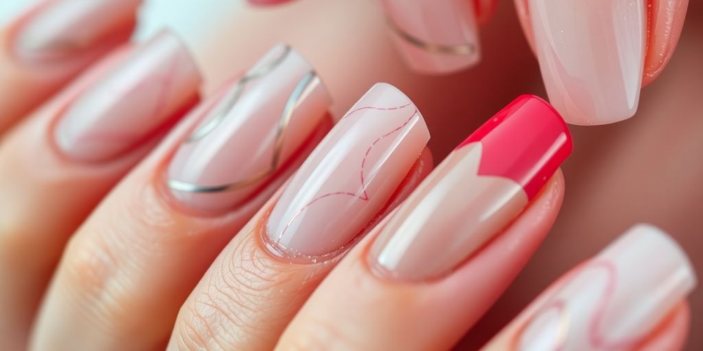 Imagem de unhas postiças realistas e bem decoradas.