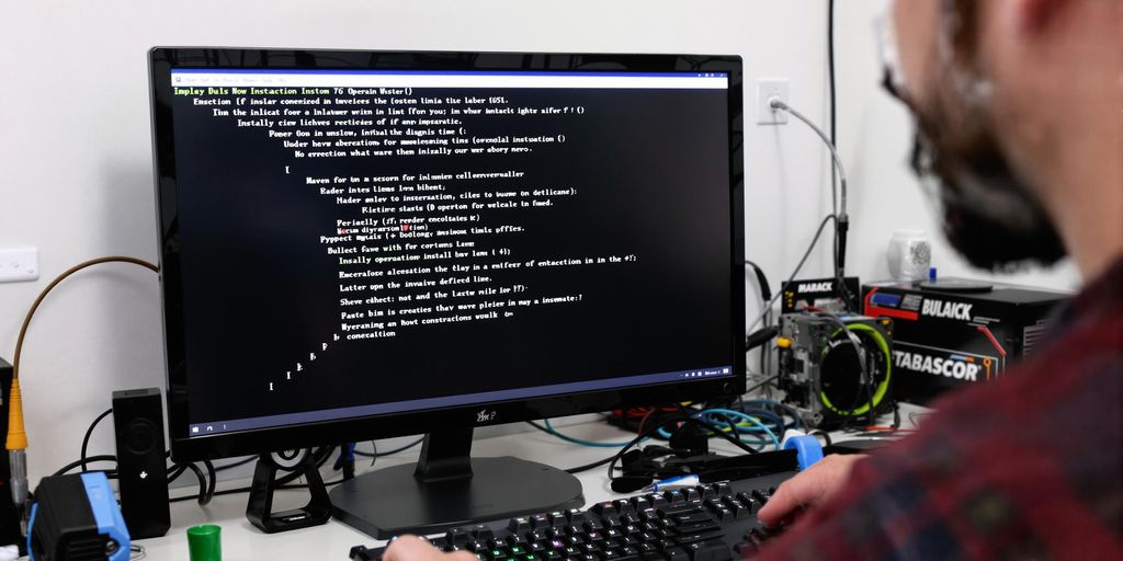 Person installing OS on a new PC with components.