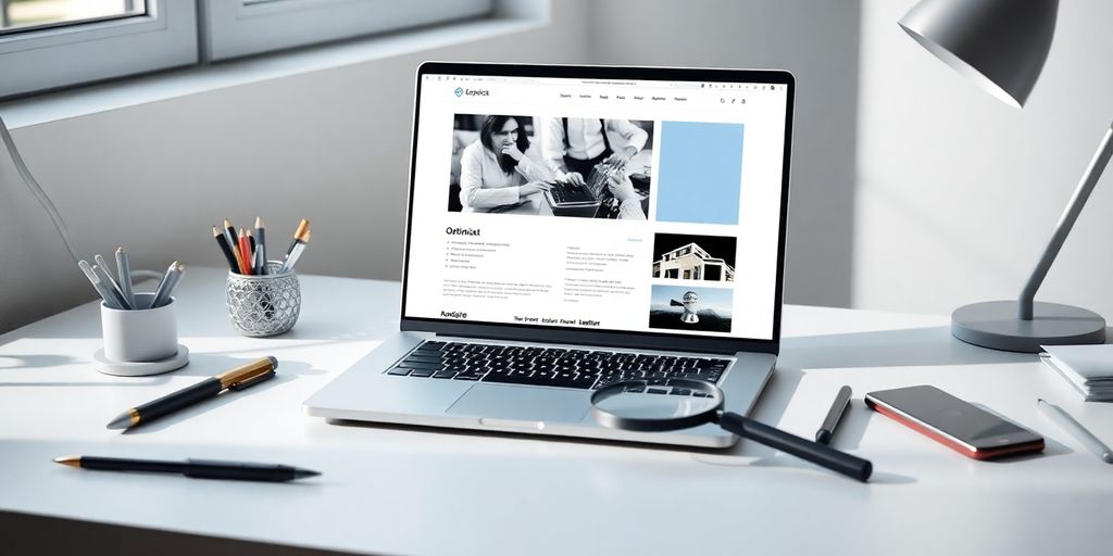 Organisation visuelle site web