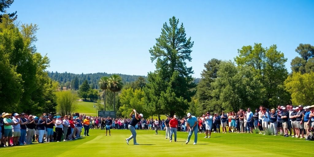 Professional golfers competing at Silverado Resort's Procore Championship.