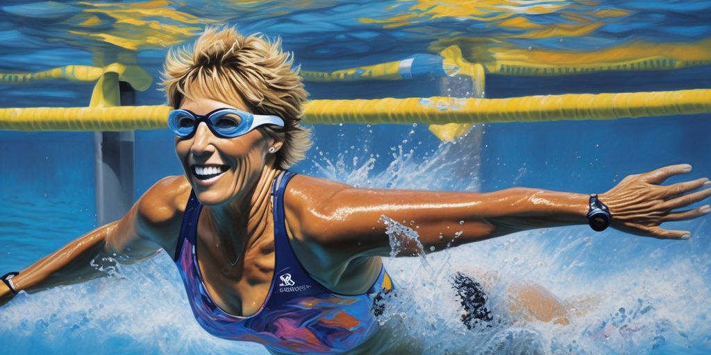 Diana Nyad swimming