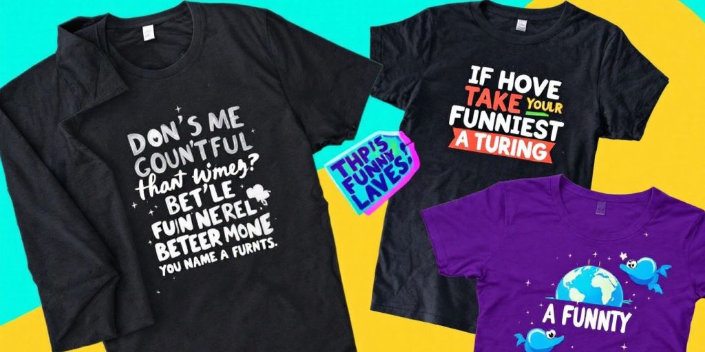 A collage of the funniest t-shirts of the year.