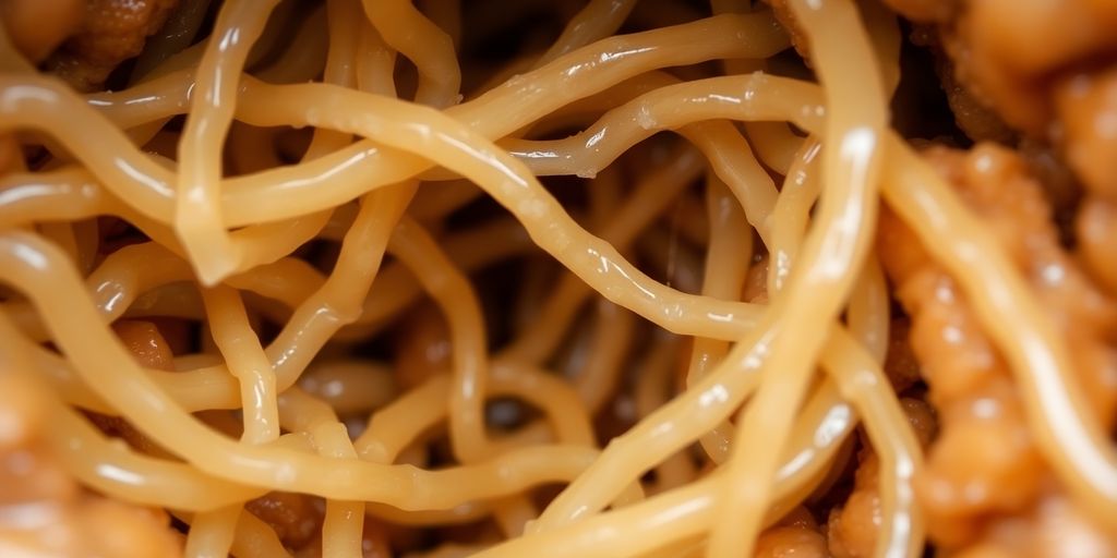 Dog's stool with visible mucus strands.