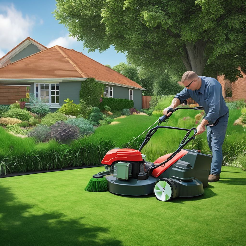 professional grass trimming service in action on various grass types