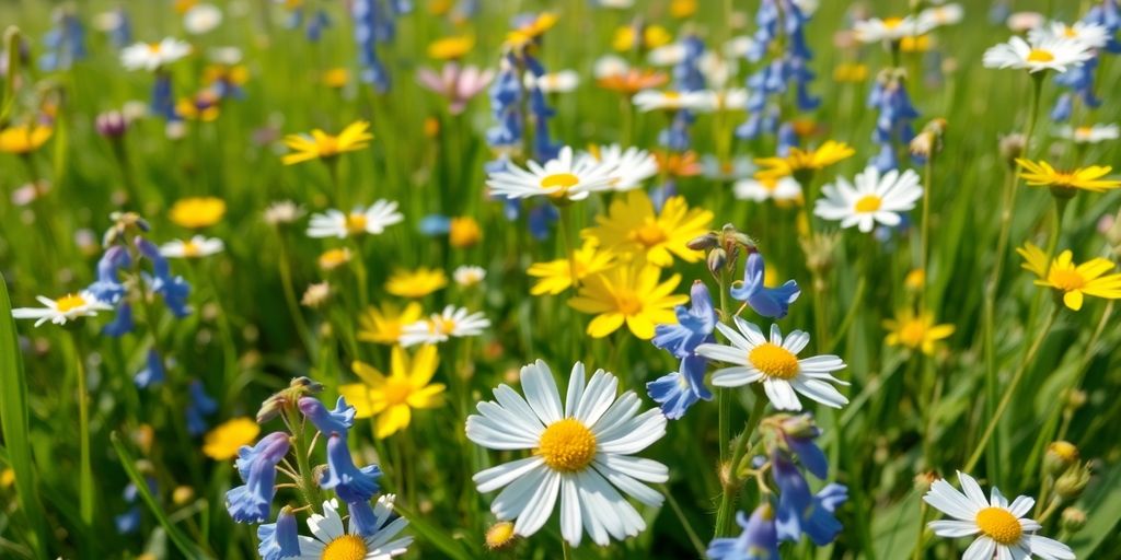 Svenska ängsblommor i full blom