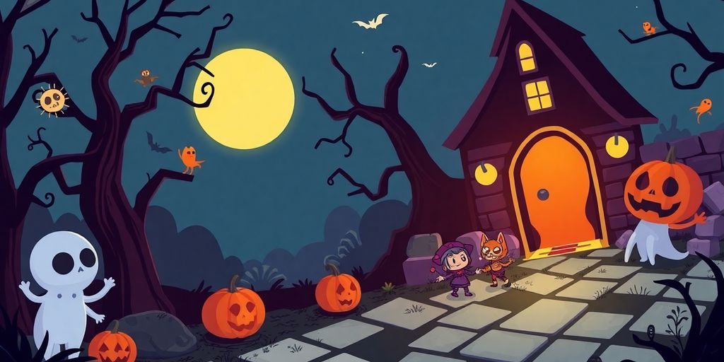 Google Doodle Halloween 2022 game characters.