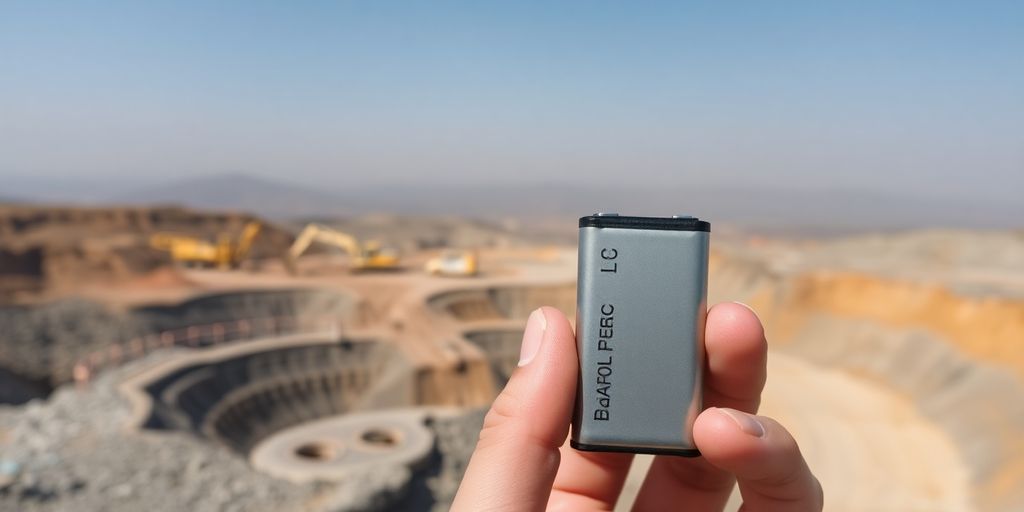 Extraction de lithium et batteries.