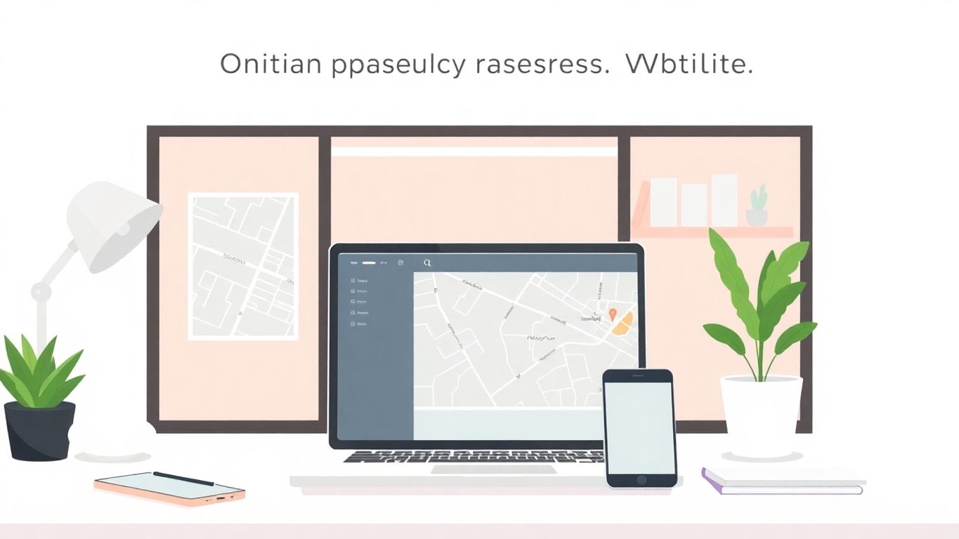 Moderne illustrasjon av digitalt arbeidsmiljø.
