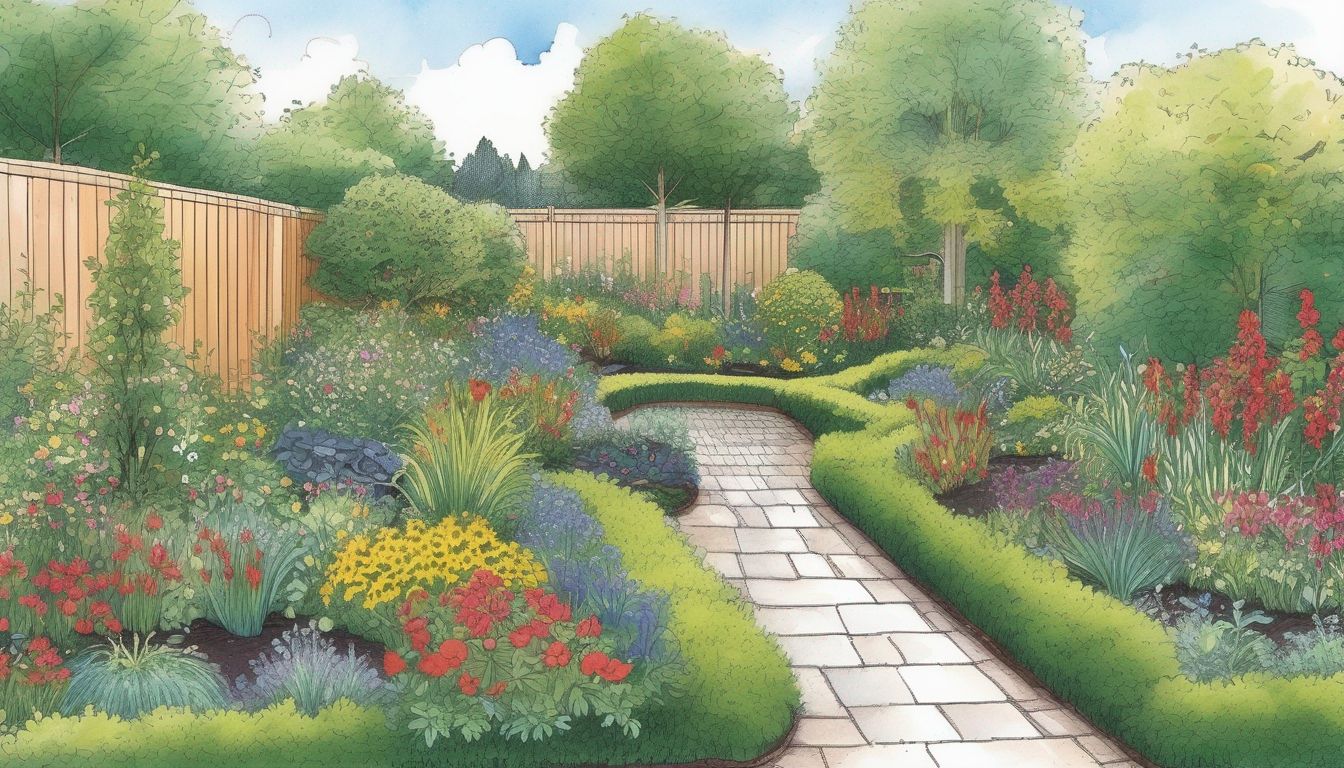 professional garden planting