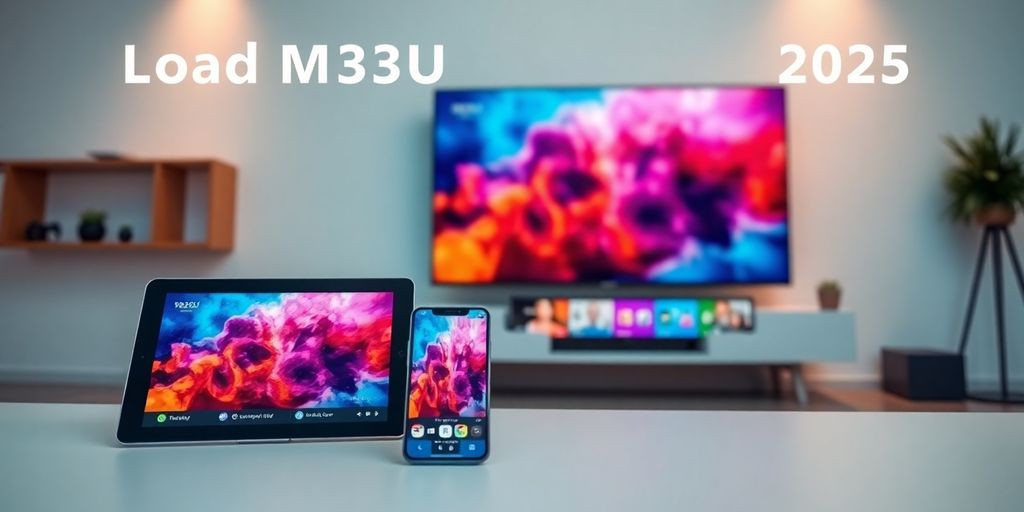 Devices displaying streaming content for M3U URLs.