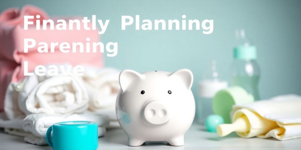 Sparschwein mit Babyartikeln für Finanzplanung.