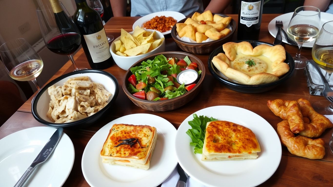 Traditional Portuguese cuisine from Fátima, showcasing local dishes.