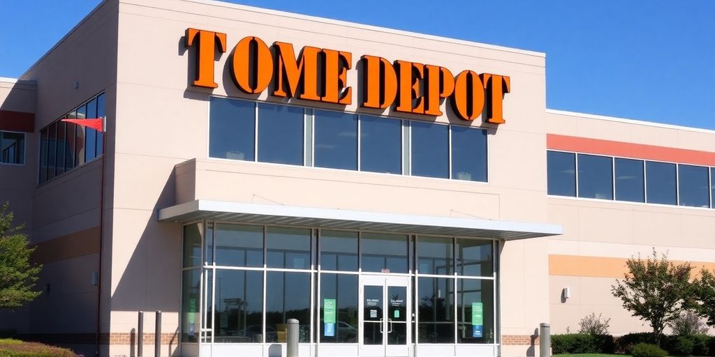Home Depot headquarters building exterior.