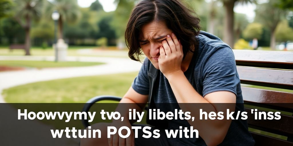 Exhausted person resting after physical activity in park.