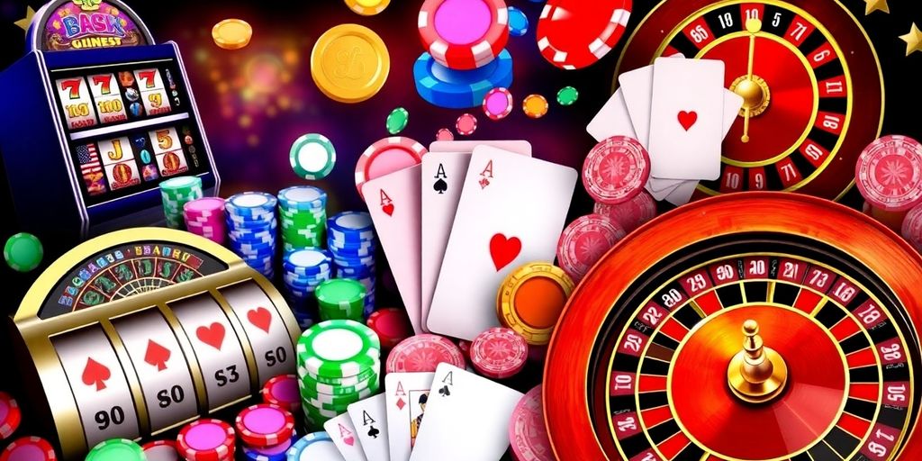 ภาพถ่ายของเกมคาสิโนที่หลากหลายและน่าสนใจ