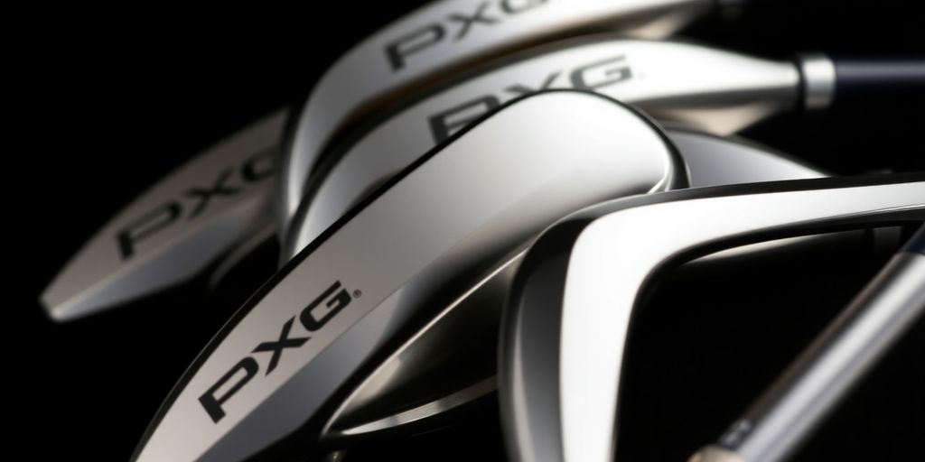 PXG golf clubs with sleek, modern design.