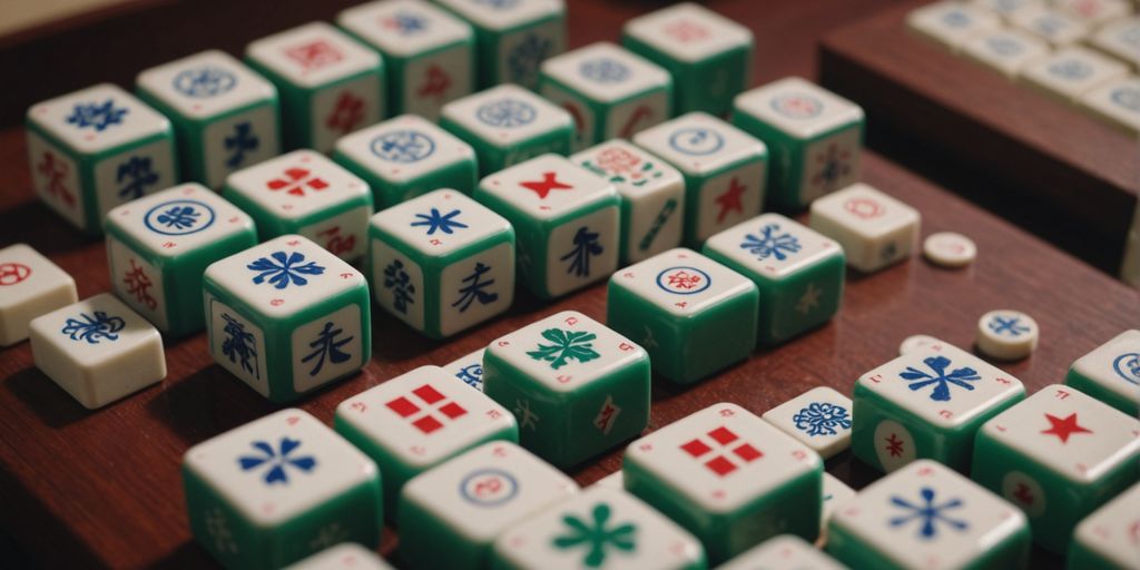 Detailed American Mahjong tiles showcasing craftsmanship and materials.