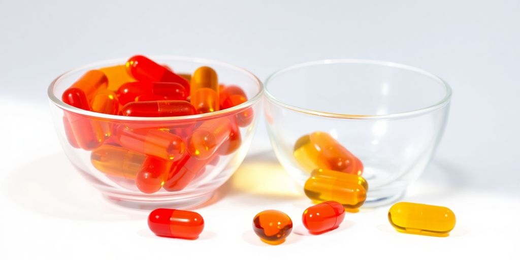 Krill oil vs fish oil capsules.
