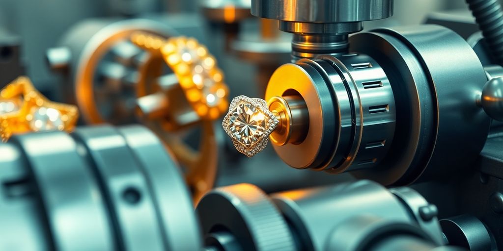 Outils de bijouterie modernes travaillant sur des métaux précieux.