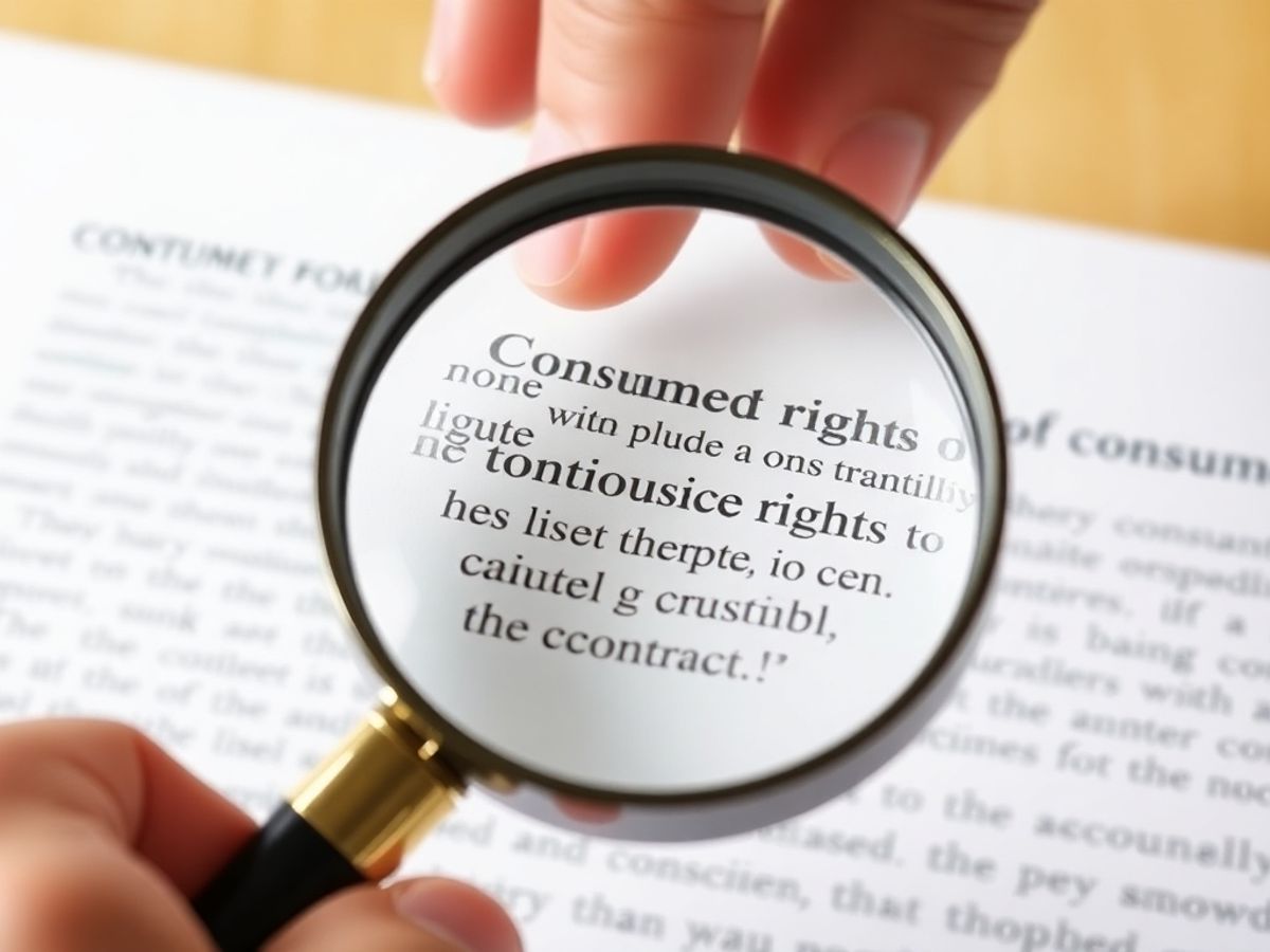 O mână ținând o lupă peste un document.