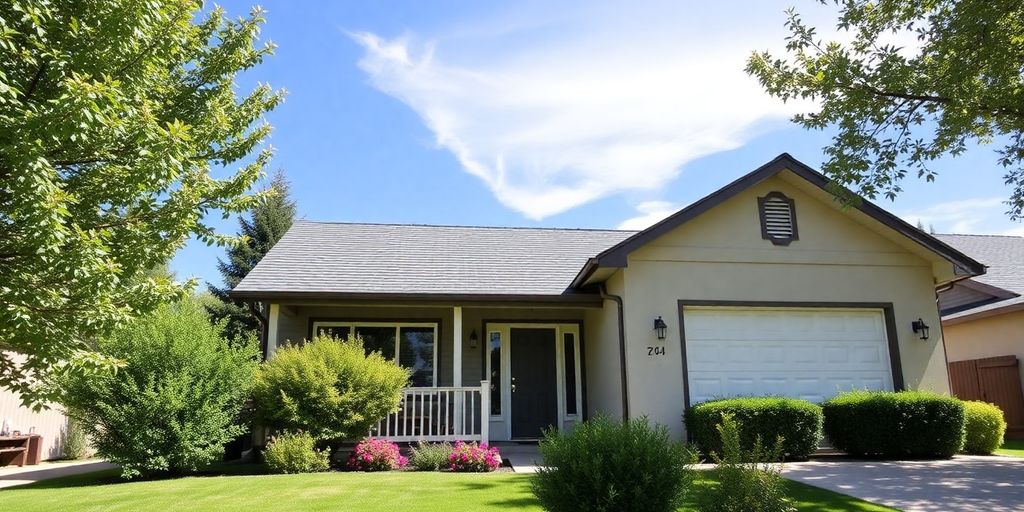 Charming house in Reno, NV with greenery.