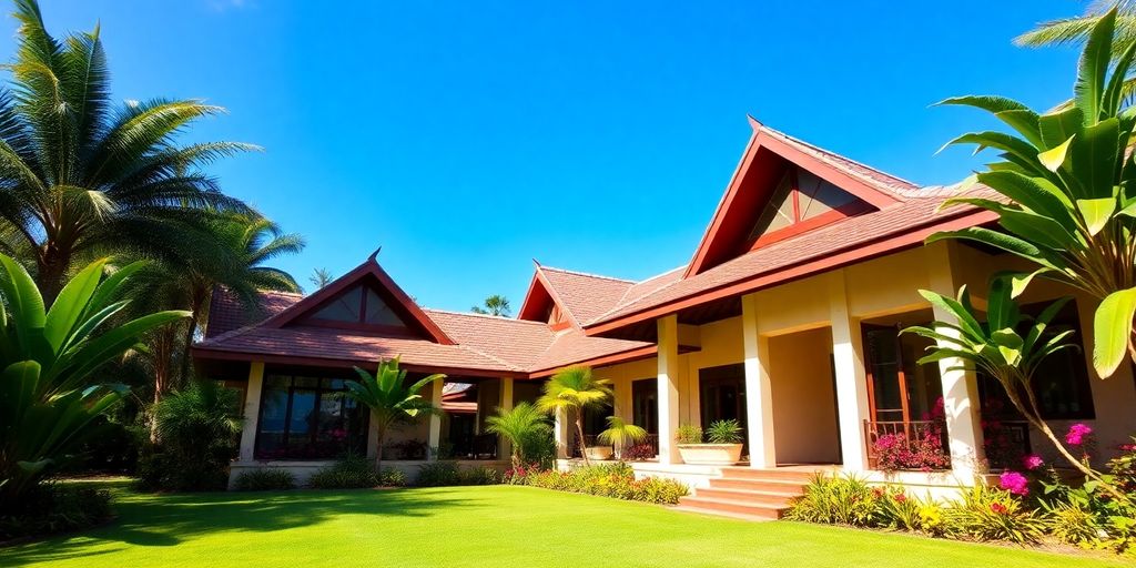 Beautiful tropical house for sale in Thailand.