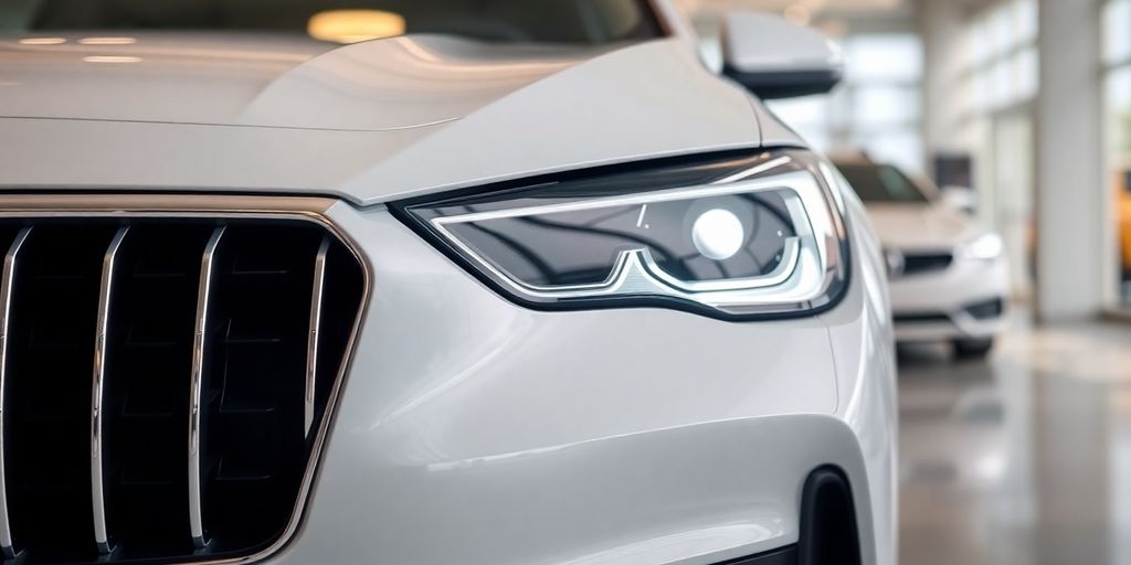 A sleek, new car.
