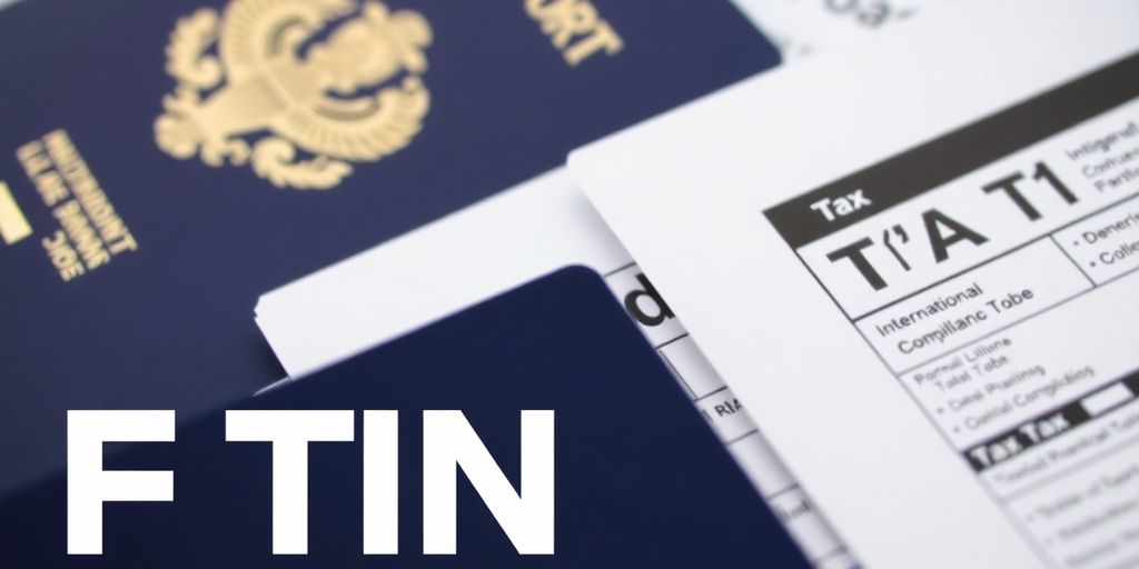 Passport and tax documents for international compliance.