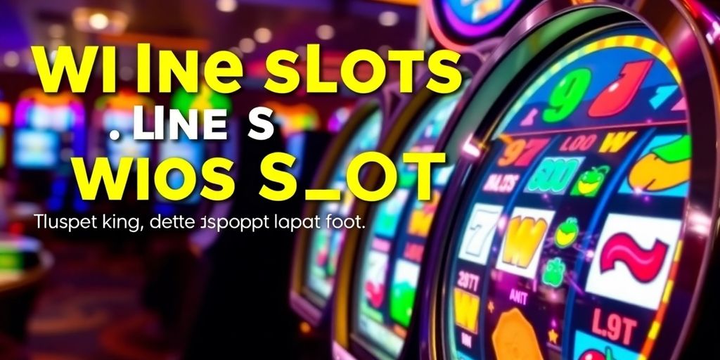 ภาพของสล็อตแมชชีนที่หมุนได้ในคาสิโนออนไลน์