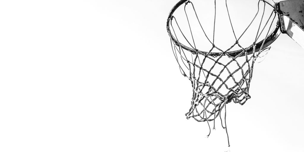 grey basketball hoop