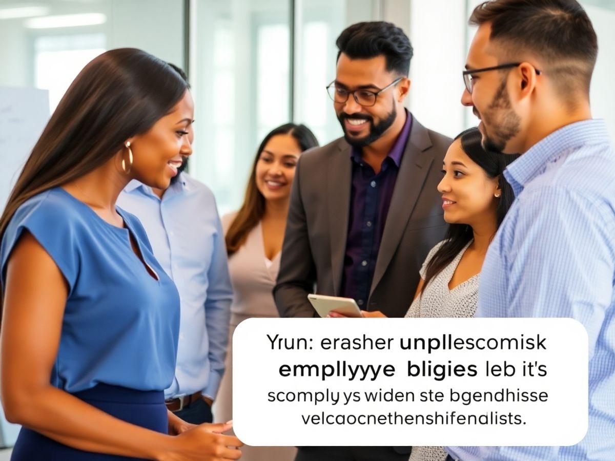 Discuție între angajați într-un birou modern.