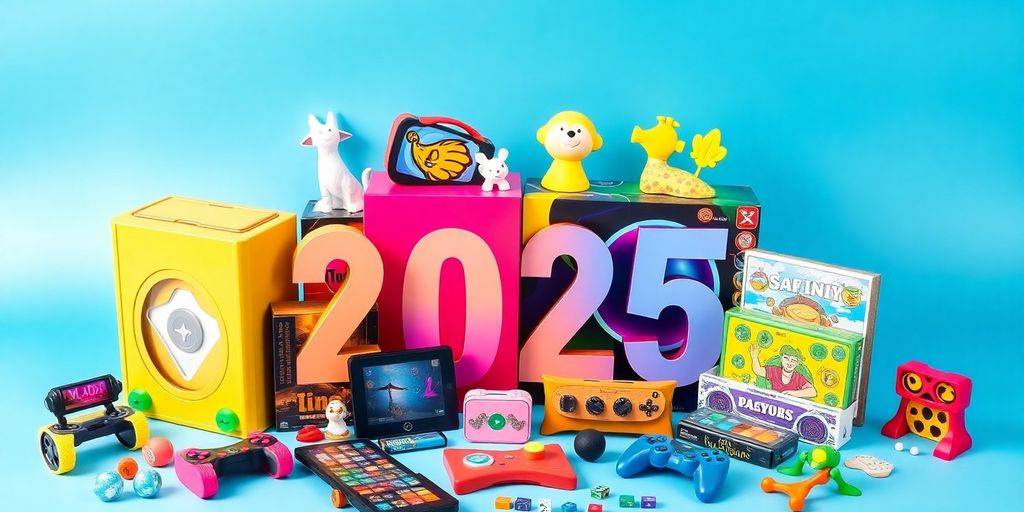 Vielfältige, trendige Spielzeuge für Teenager 2025.