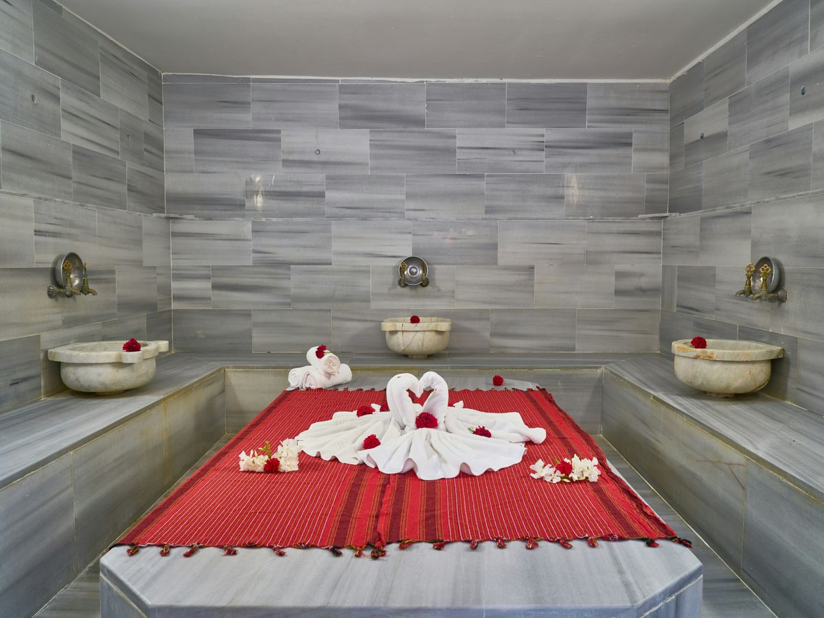 red and white table cloth on white table