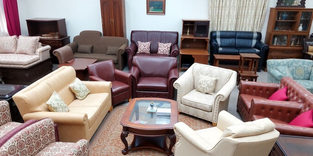 مجموعة من الأثاث المستعمل في الأحساء