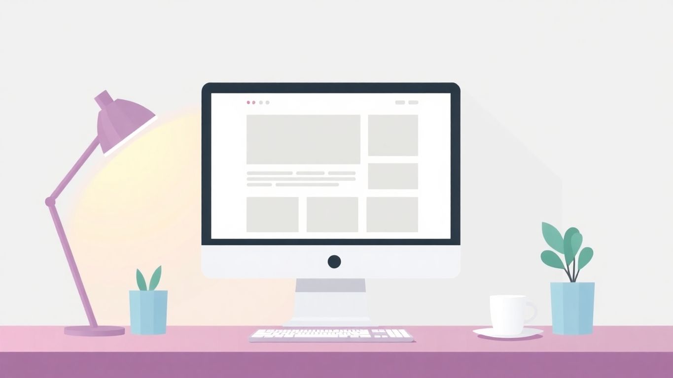 Illustrasjon av nettside og A/B testing.