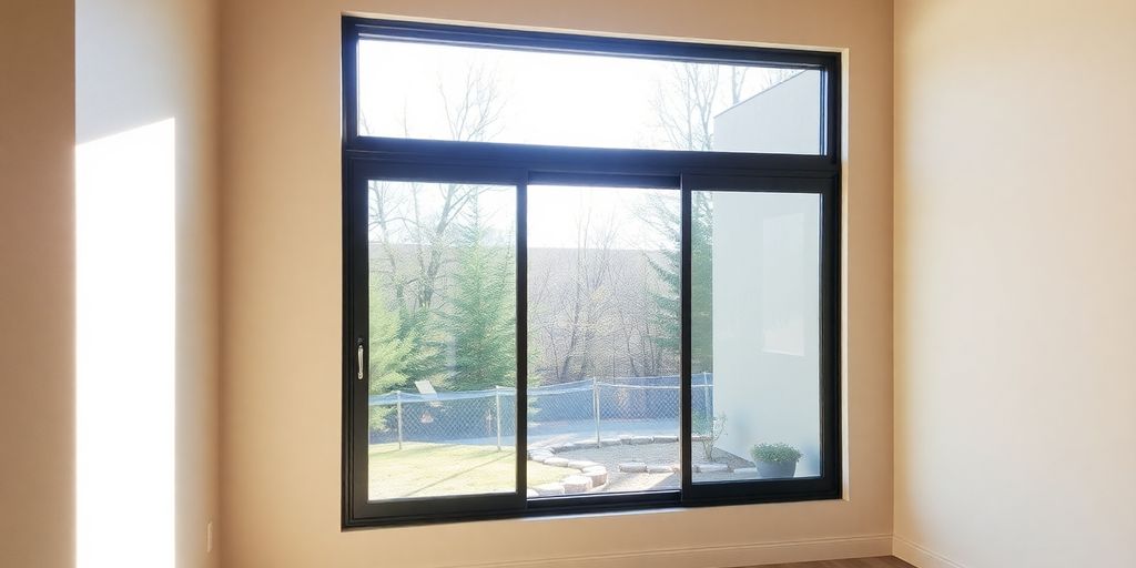 Sliding window installation in a modern Dallas home.