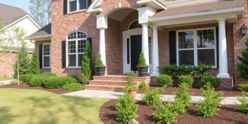 Peachtree City home with renovated exterior.