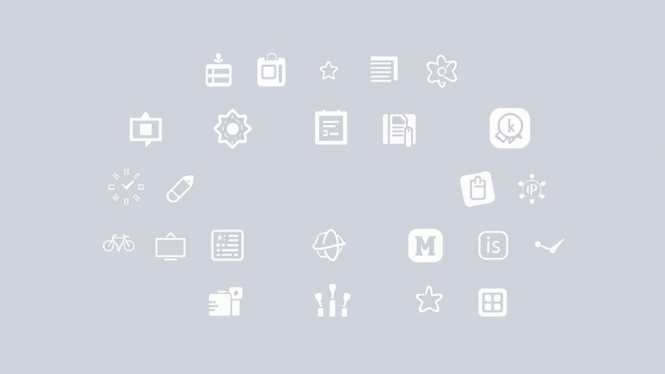 Moderne ikoner for design av firmalogoer.