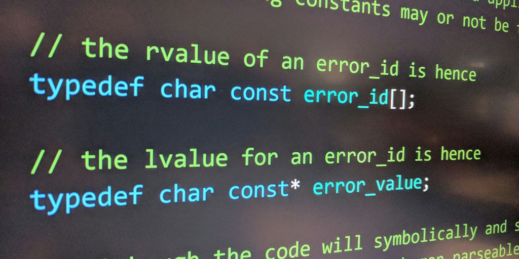 a close up of a computer screen with code on it