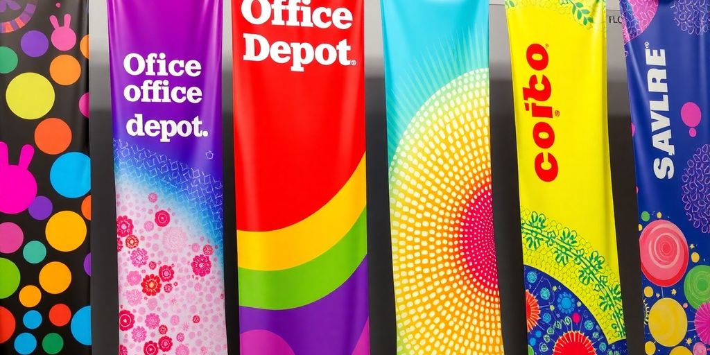 Office Depot banner designs for business.