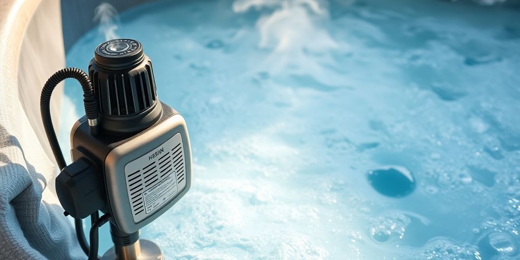 Hot tub heater pump, insulation, water