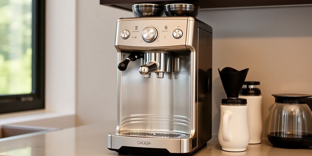 Gaggia Evolution espresso machine with easy maintenance features.